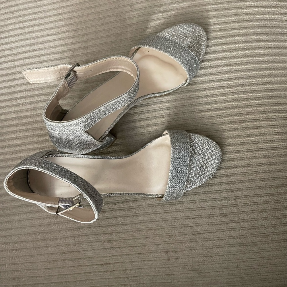 Silver Sparkle Dress Shoes
